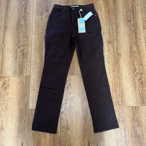 NEW Charter‎ Club Tummy Slimming Classic Narrow Leg Jeans Brown Size 6 Casual